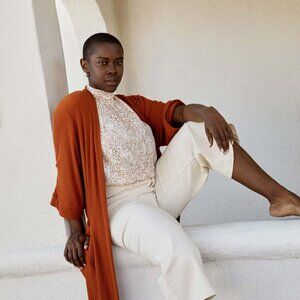 Whimsy + Row Frances Duster Coat - Tan Size M